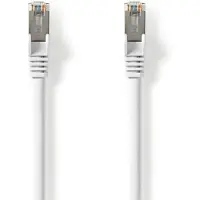 Nedis Cat 8.1-Netzwerkkabel - S/FTP - RJ45 Stecker - RJ45 Stecker - 15.0 m - Rund - LSZH - Weiss - Label