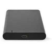 Nedis HDDE25410BK Festplattengehäuse 2,5 Zoll USB 3.1 Gen1 USB-A/USB-C Aluminium