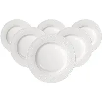 Villeroy & Boch Speiseteller "Speiseteller Manufacture Ice ø 27,1 cm 6er Set weiß" Spülmaschinenfest, Mikrowellensicher