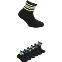 FILA Kurzsocken , Kinder, Gr. 35-38, schwarz (navy), Baumwollmischung, Socken Kurzsocken, Cotton-Mix, mit Rippenbündchen, Topseller