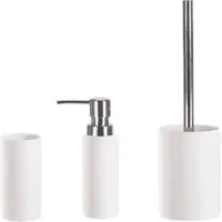 Kleine wolke Badaccessoire-Set "Pur", weiß, Keramik, Badaccessoires-Sets, Badaccessoire-Set