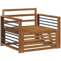vidaXL 2 stk. Outdoor-Sofa Natur
