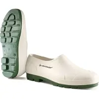 Dunlop PVC-Galosche Bicolour Wellie Shoe OB weiß nach EN ISO 20347:2012 OB FO CI SRA weiß Größe 39