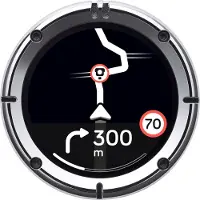 Beeline Navigationsgerät Moto II Moto II Classic, Aluminium-Gehäuse, Edelstahl poliert