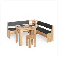 Livinity Eckbankgruppe Tiberio Goldkraft Eiche 210 x 210 cm mit Tisch, Model 58771