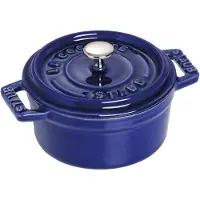 Staub Minis, Einzelpfanne, Blau, Eisenguss, 0,25 l, 10 cm, 700 g