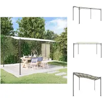 vidaXL Markise Creme 4x3 m 180 g/m² Stoff und Stahl - Pavillons & Partyzelte