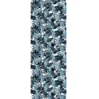 Queence Vinyltapete "Luana" Motiv bedruckt botanisch floral gemustert natürlich glatt 90x250cm, selbstklebend, kinderleichte Anbringung, Sticker