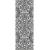 Queence Vinyltapete "Peter", schwarz, B:0,9m L:2,5m, Vinyl, Tapeten, Vinyltapete, 90x250cm, selbstklebend, kinderleichte Anbringung,, Sticker
