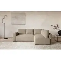 Cotta Ecksofa "Giro L-Form, Ottomane, Breite 252 cm", toffee, B:252cm H:86cm T:170cm, Sofas, Ecksofa, wahlweise mit Bettkasten und Trendbezug CORD