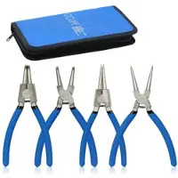CCLIFE 4-tlg Sprengringzange Zange Seegeringzange Sicherungszangen Satz, 175mm Länge