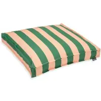 Hock Sitzkissen H.O.C.K., bunt (grün rosé, gestreift), Dekokissen_Sitzkissen_Kissenhüllen, B/L: 50cm x 50cm, 1 Stk., Bezug: 100% Polyacryl, gestreift, Sitzkissen, B:50cm H:5cm L:50cm