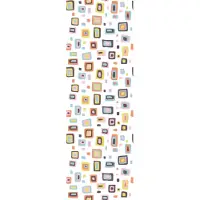 Queence Vinyltapete "Etta", bunt, B:0,9m L:2,5m, Vinyl, Tapeten, Vinyltapete, 90x250cm, selbstklebend, kinderleichte Anbringung,, Sticker