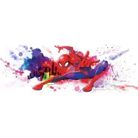 Komar Fototapete "Spider-Man Graffiti Art - Größe 368 x 127 cm" bedruckt glatt Kinderzimmer