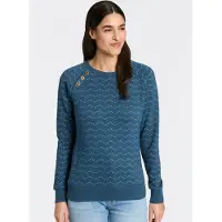 Ragwear "DARIA ZIG ZAG O", mit Zierknöpfen am Ausschnitt