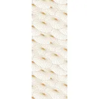 Queence Vinyltapete "Ada", gold (weiß, gold), B:0,9m L:2,5m, Vinyl, Tapeten, Vinyltapete, 90x250cm, selbstklebend, kinderleichte Anbringung,, Sticker