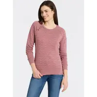 Ragwear Sweatshirt "DARIA ZIG ZAG O", mit Zierknöpfen am Ausschnitt