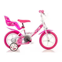 Dino Bikes Pink 12", Stadtrad, Kinder, Weiblich, Seitwärts, 30,5 cm (12"), Metall