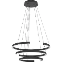 Stars of Light LED-Hängelampe LABONETE schwarz Ø 80 cm 3-flg