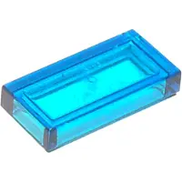 LEGO 1x2 Fliesen 3069 - 50 Stück Trans - Dunkelblau