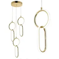 Toolight Led-Hängelampe G077-3Cpr Gold
