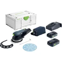 Festool ETSC 2 150 4.0 I-Plus, Tellerschleifer, Schwarz, Grün, Bürstenlos, 6000 RPM, 10000 RPM, 84 dB