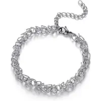 Firetti Armband "Schmuck Geschenk Edelstahl Armschmuck Armkette Fantasiekettenglieder", edelstahlfarben, Armbänder, Damen, 23,5cm, Edelstahl, Armband