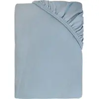 Dyckhoff Spannbettlaken "Uni", blau, B:180cm L:200cm, Jersey, Obermaterial: 95% Baumwolle, 5% Elasthan, Bettlaken, Spannbettlaken, Angenehm weich, besonders flexibel, bis 25cm Matratzenhöhe