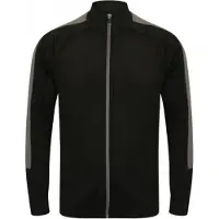 Finden & Hales Jungen Strick Trainingsjacke PC3083 (7-8 Jahre (128)) (Schwarz/Grau)