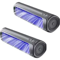 Zimilo 2er Set Wandventilator ohne Bohren mit Turbokühlung – Ultra-Leise, 3 Geschwindigkeiten, Gratis 2 Haken, für Schlafzimmer & Küche