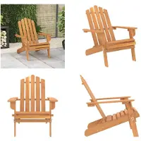 vidaXL Adirondack Gartenstuhl Massivholz Akazie - Gartenstuhl - Gartenstühle - Gartensessel - Außenstuhl