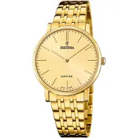 Festina Quarzuhr , gold (goldfarben, gelbgoldfarben, gelbgoldfarben), Armbanduhren, Herren, goldfarben, Quarzuhr, Armbanduhr, Damenuhr, Herrenuhr, Swiss Made, Edelstahlarmband, analog