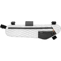 Qunature Fahrrad Rahmentasche Wasserabweisend Fahrradtasche Dreiecktasche ca.5L, L Größe, 52*16*6cm, Weiß