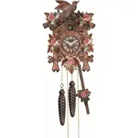 Engstler - 522/9_Q - Kuckucksuhr - Quarz - Nussbaum - 22 cm