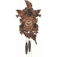 Engstler - 932_Q - Kuckucksuhr - Quarz - Nussbaum - 38 cm