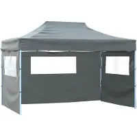 Syfax Partyzelt 291 x 431 x 315 cm Anthrazit Oxford-Stoff
