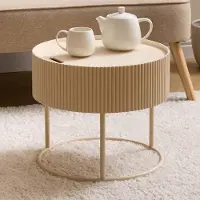 Zesso Eazy Living Couctisch Ø 45 cm Mirefleur Beige