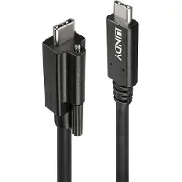 Lindy 41908, 1 m, USB C, USB C, USB 3.2 Gen 2 (3.1 Gen 2), 10 Gbit/s, Schwarz