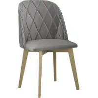 Mirjan 24 Stuhl Monti III Pik Raute, Esszimmerstuhl aus Buchenholz, Stilvoll Polsterstuhl, Wohnzimmer (Holzfarbe: Sonoma Eiche, Stofffarbe: Riviera 91)