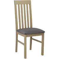 Mirjan 24 Stuhl Nilo I, Esszimmerstuhl aus Buchenholz, 43x48x96 cm (Holzfarbe: Sonoma, Stofffarbe: Kronos 22)