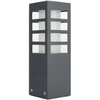 SU-MA Gartenpfosten 25 cm 1xE27 dunkelgrau IP54 RADO RADO III 3 DG