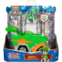 Spin Master Paw Patrol Rescue Knights Rocky Figur und Müllwagenfahrzeug