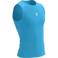 Compressport - Trail Racing Tank - Laufshirt Gr S blau