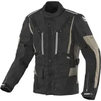 Berik Spencer Schwarz Beige Wasserdichte Motorrad Textiljacke Größe 50
