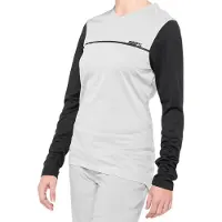 100% Speedlab Langarm Fahrradtrikot für den Sommer - RIDECAMP W - Grau/Schwarz M