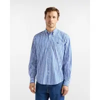 HARMONT & BLAINE für Herren. CRQ001013683B Sorbetto blau gestreiftes Hemd (XL), Lässig, Baumwolle, Langarm