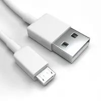 Justcom Micro-USB Ladekabel für Huawei Nova 3i Weiß 50 cm Handy Schnellladekabel Datenkabel