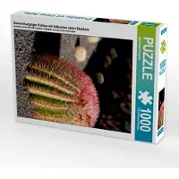 CALVENDO Sonnenhungriger Kaktus mit hübschen roten Stacheln 1000 Teile Puzzle hoch 480x640mm, kunkel fotografie elke; 7367450