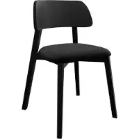 Mirjan 24 Stuhl Dario, Wohnzimmer, Modern Kollektion, Esszimmerstuhl, Holzkonstruktion (Farbe: Magic Velvet 2219, Holzfarbe: Schwarz)