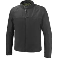 Ixon Hornet Schwarz Wasserdichte Motorrad Textiljacke Größe L